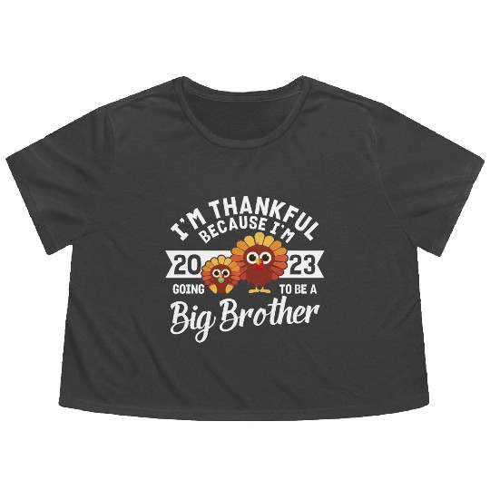 Big Brother 2023 Baby Thanksgiving Turkey Boys Flowy Cropped Tees