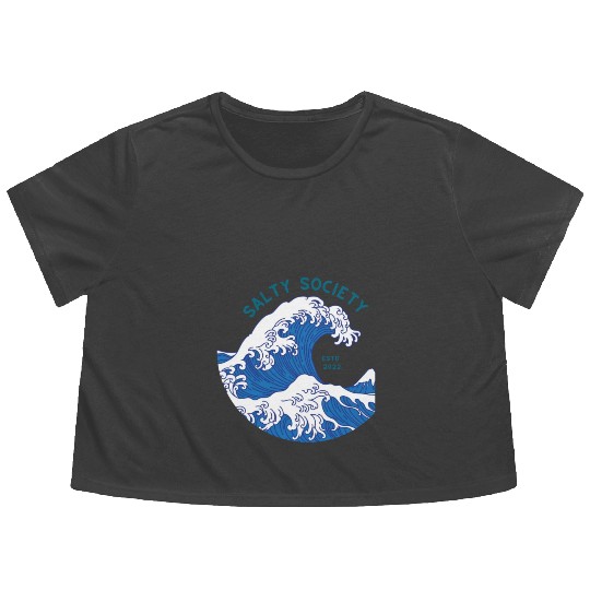Salty Society Flowy Cropped Tees