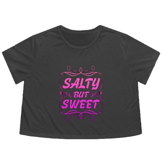 Salty But Sweet 8 Flowy Cropped Tees