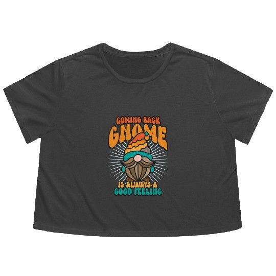 Garden Gnomes Gnome Lover Funny Gnome Gardening Flowy Cropped Tees