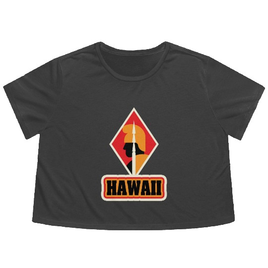US States HAWAII Flowy Cropped Tees