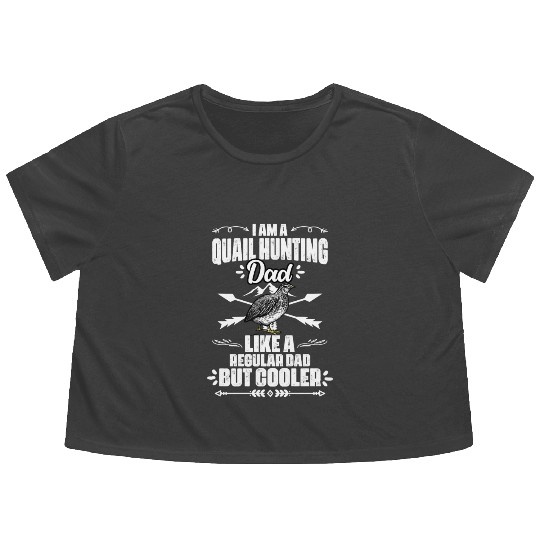 Funny Quail Hunting Season For A Bobwhite Quail Flowy Cropped Tees