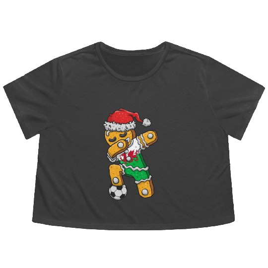Christmas Flowy Cropped Tees, Soccer Boy Jersey Dabbing