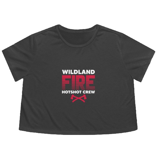 Wildland Fire Hotshot Crew Flowy Cropped Tees