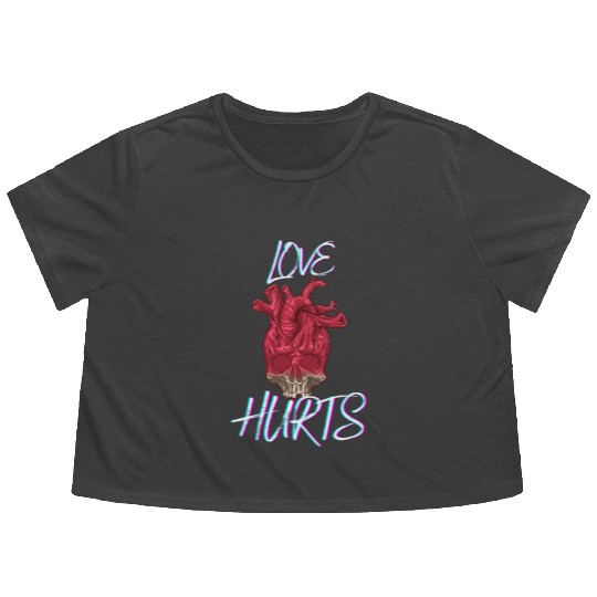 Love Hurts Flowy Cropped Tees