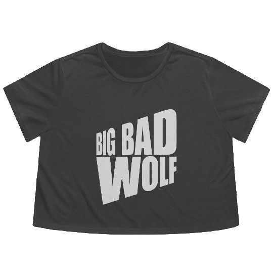 big bad wolf quote Flowy Cropped Tees