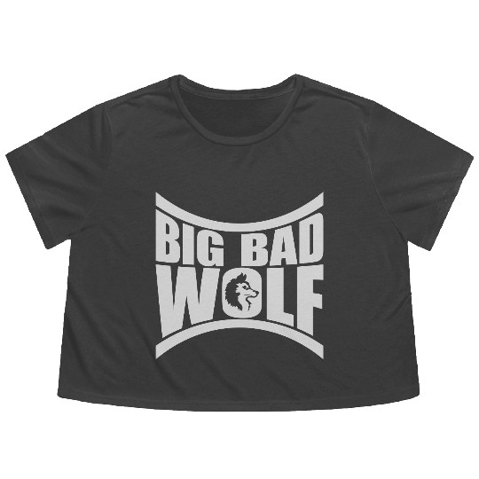 big bad wolf quote Flowy Cropped Tees