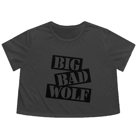big bad wolf quote Flowy Cropped Tees