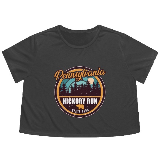 Hickory Run state park Pennsylvania Flowy Cropped Tees