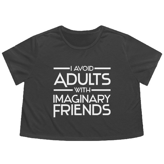 Atheist Science | Atheism Faith Gift Flowy Cropped Tees