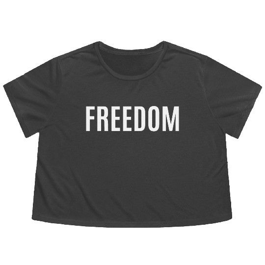 Freedom Flowy Cropped Tees