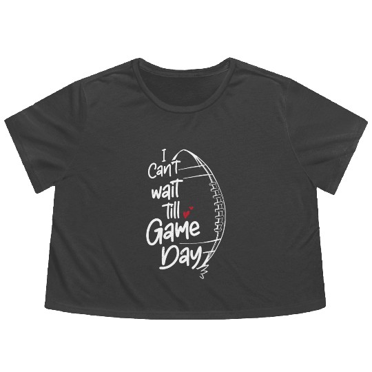 American Football Football Sunday Game Day Sport Flowy Cropped Tees