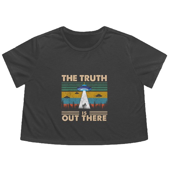 The Truth Is Out There Storm Raid Area 51 Alien Flowy Cropped Tees