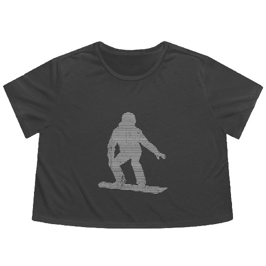 snowboarding Flowy Cropped Tees