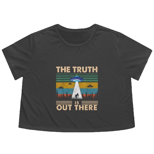 The Truth Is Out There Storm Raid Area 51 Alien Flowy Cropped Tees