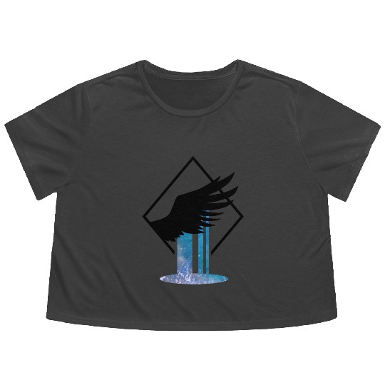 Altiora Angel Falls Flowy Cropped Tees