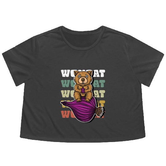 Wombat Onion - Wombat Onion Flowy Cropped Tees