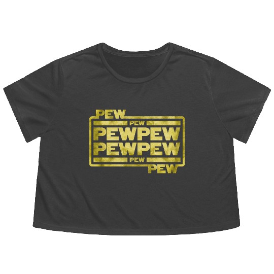 Pew Pew Pew Flowy Cropped Tees