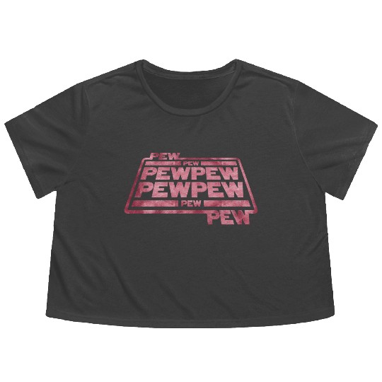 Pew Pew Pew Flowy Cropped Tees