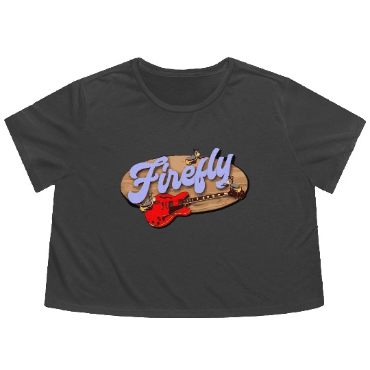 Firefly Guitars Flowy Cropped Tees