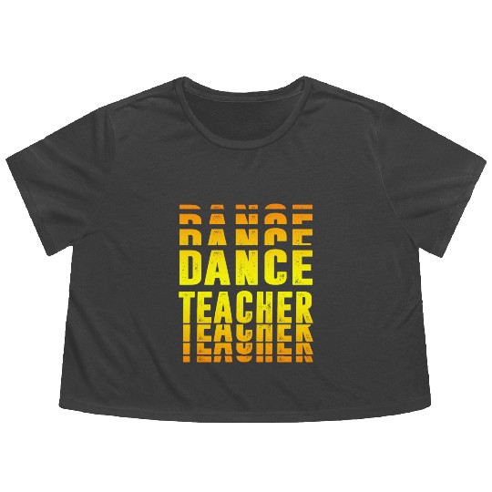 Dance Teacher design Flowy Cropped Tees