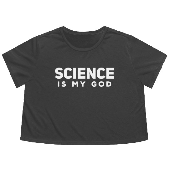 The science of atheism Flowy Cropped Tees