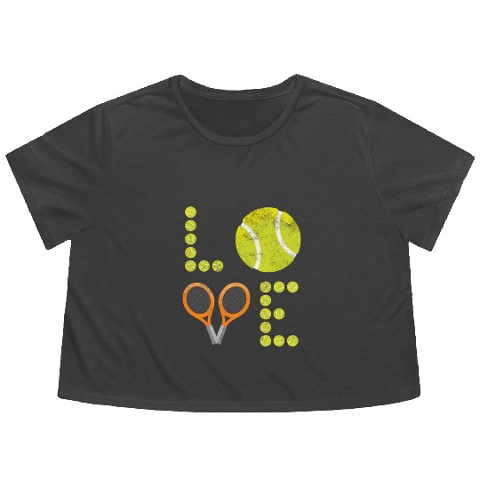 LOVE Tennis - Passion - Gift Idea Tennis Flowy Cropped Tees