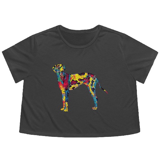 Big Dog Great Dane Flowy Cropped Tees