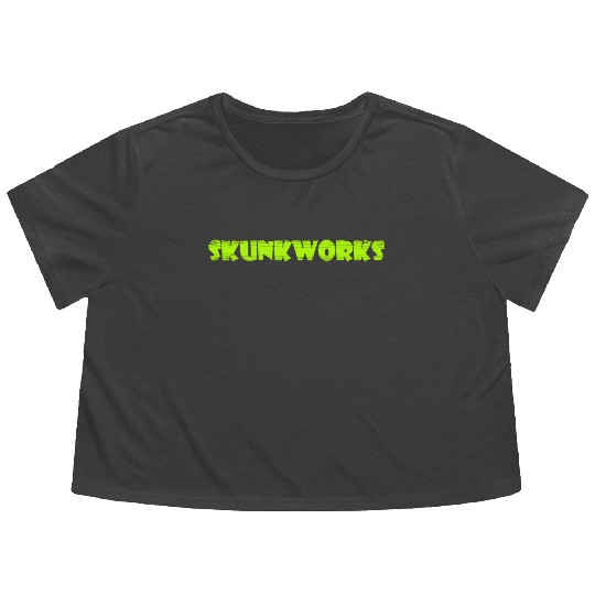 Skunkworks Shop Logo Flowy Cropped Tees