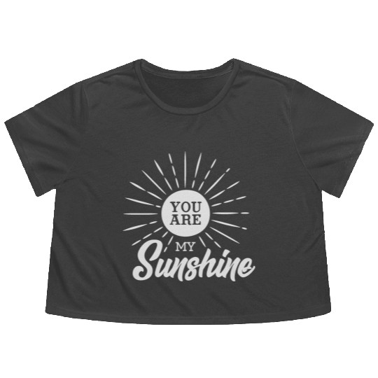 You Are My Sunshine Flowy Cropped Tees