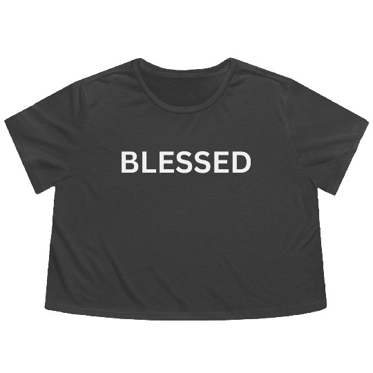 Blessed Flowy Cropped Tees