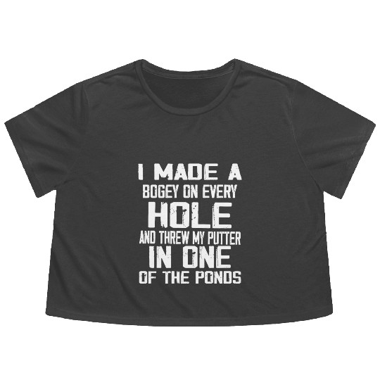 Funny Golf Flowy Cropped Tees For Men Women Hole In One Golf