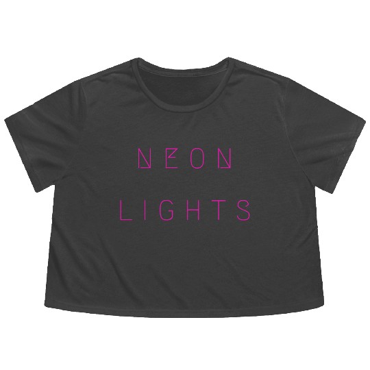 Neon Lights Flowy Cropped Tees