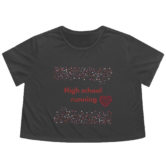 High school running ,Teenage clothes Flowy Cropped Tees