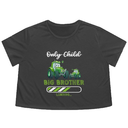 Big brother farmer tractor Flowy Cropped Tees