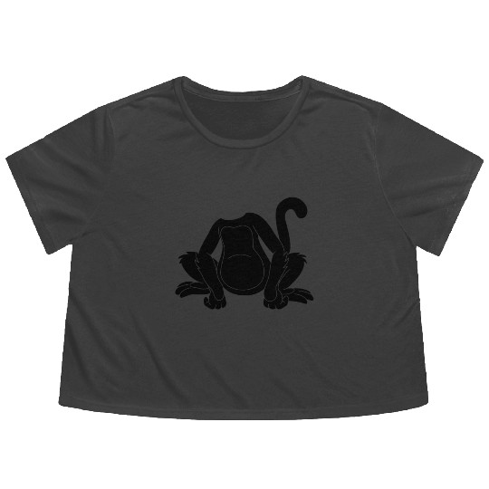 Monkey Orangutan Monkey Lover Chimpanzee Monkey Flowy Cropped Tees