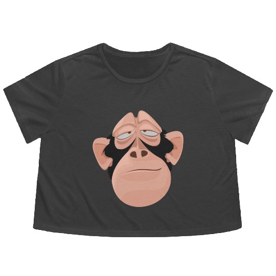 Monkey face Flowy Cropped Tees