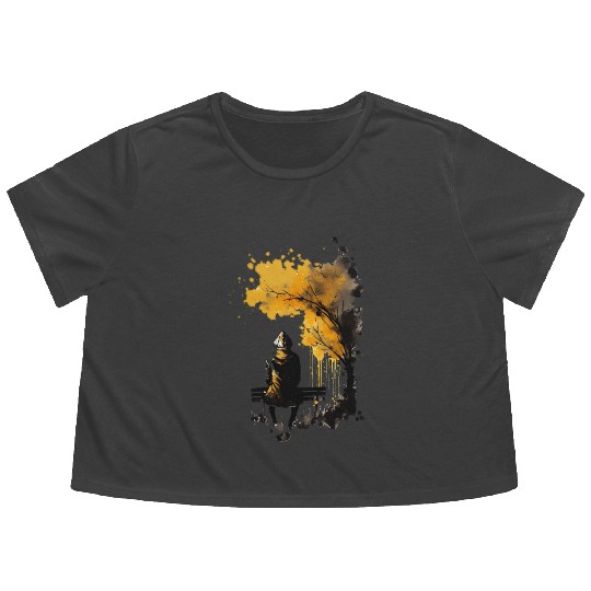 Lonely Flowy Cropped Tees