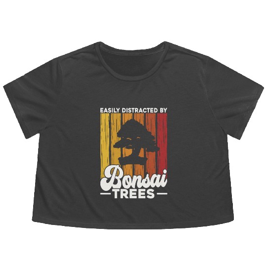 Bonsai Tree Owner Gift Bonsai Tree Gardening Flowy Cropped Tees