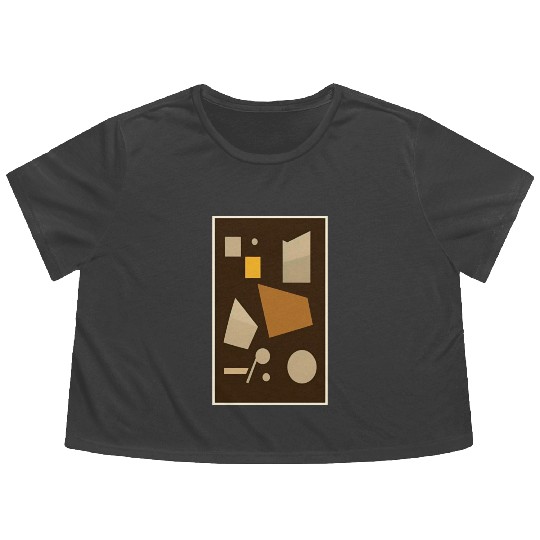 Chocolate Espresso Candy Bar Flowy Cropped Tees