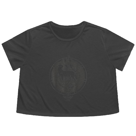 Sanctus Agnus Dei Lamb God Traditional Latin Mass Flowy Cropped Tees