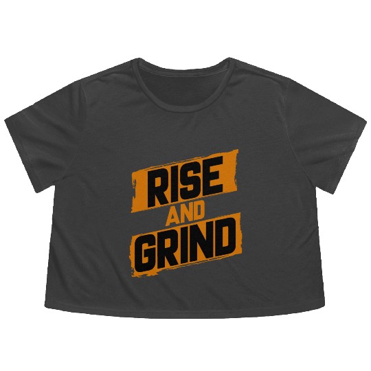 Rise and Grind Flowy Cropped Tees