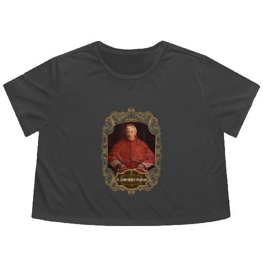 St. John Henry Newman Oxford Movement Catholic Flowy Cropped Tees
