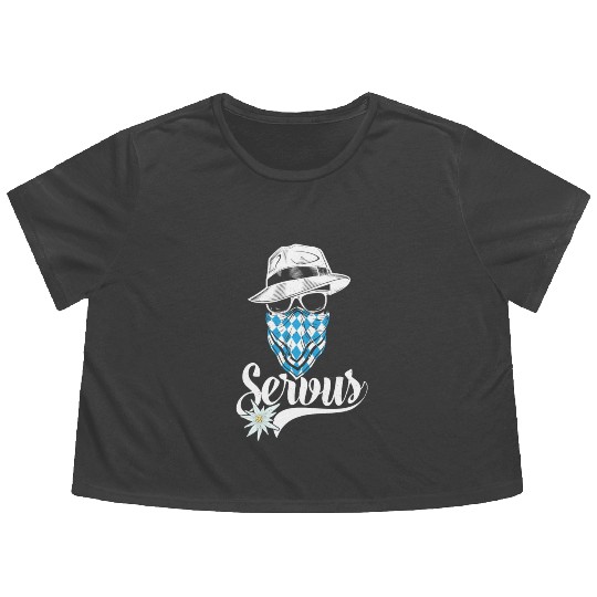 Bavarian Outlaw - Servus Bavaria Flowy Cropped Tees