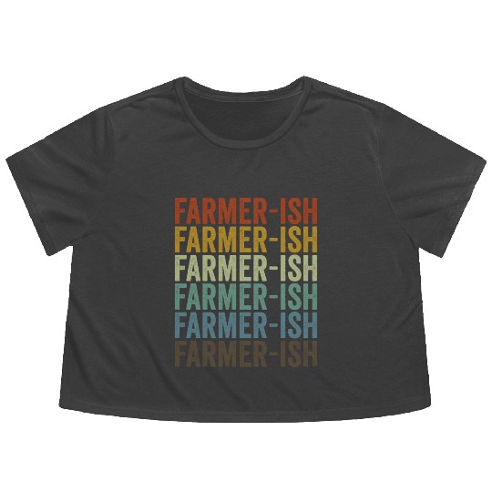 Farmer-ish Farmer Homesteading Flowy Cropped Tees