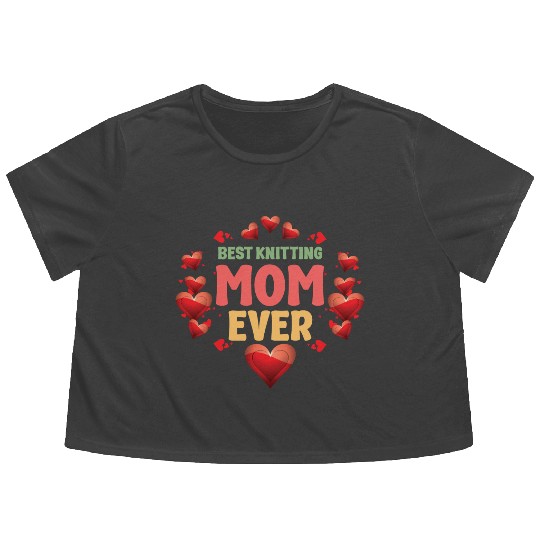 Best Mom Ever Flowy Cropped Tees