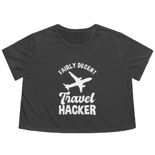 Travel Hacker Flowy Cropped Tees