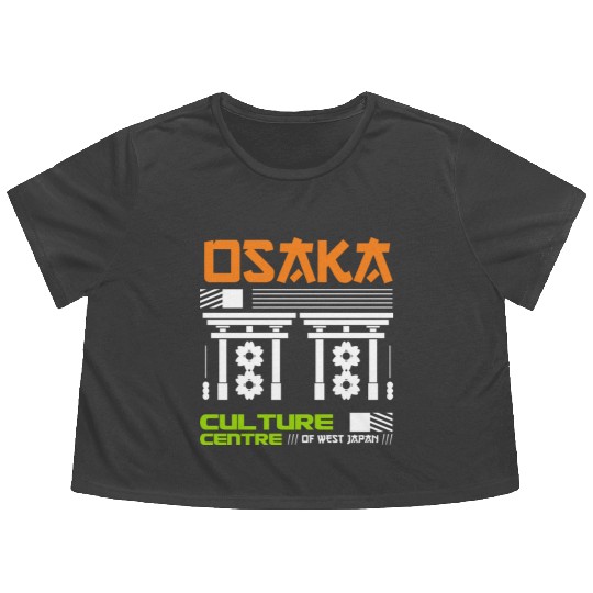 Osaka Culture Centre of West Japan Flowy Cropped Tees