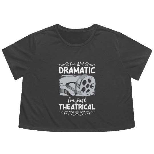 Actress Stage Drama Club Flowy Cropped Tees
