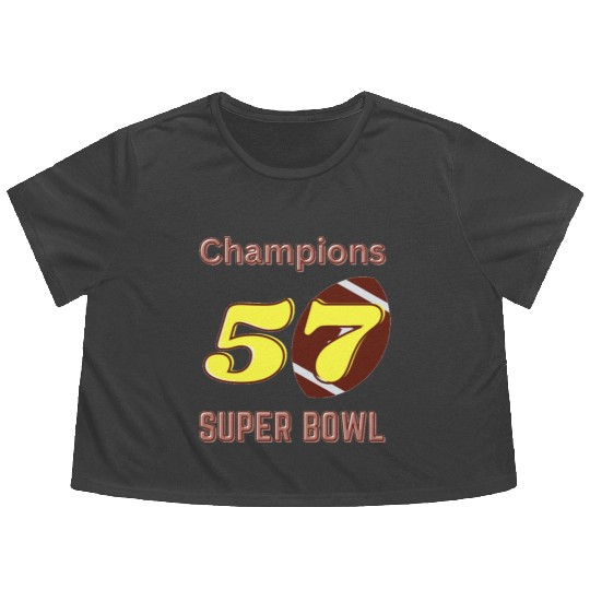 Super Bowl 57 champions Classic Flowy Cropped Tees